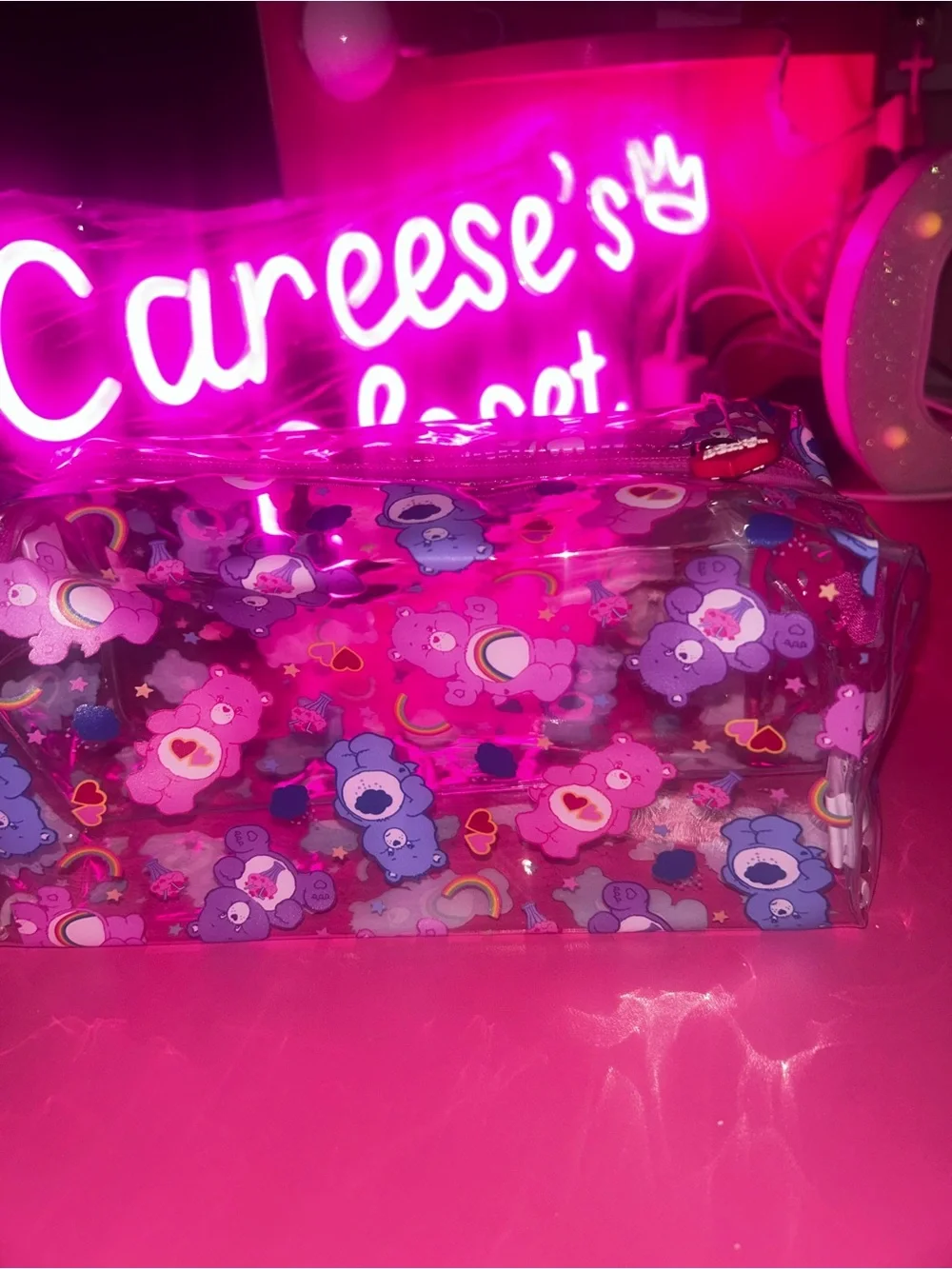 Care Bears Clear Zip around Makeup bag